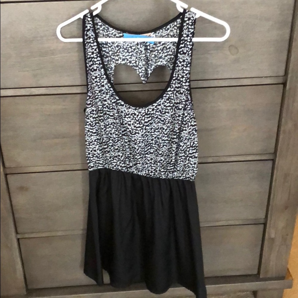 Heart cut out dress